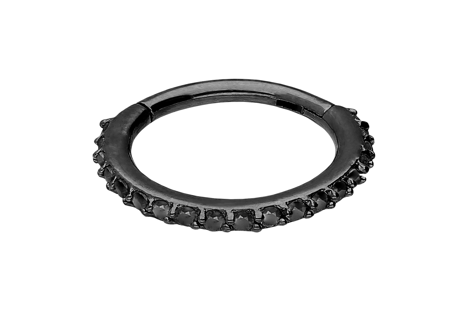 Chirurgenstahl Segmentring Clicker Piercing EINGEFASSTE KRISTALLE ++SALE++